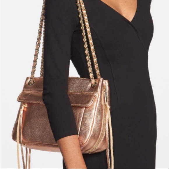 Rebecca Minkoff Handbags - Rebecca Minkoff Swing Bag in metallic rose gold